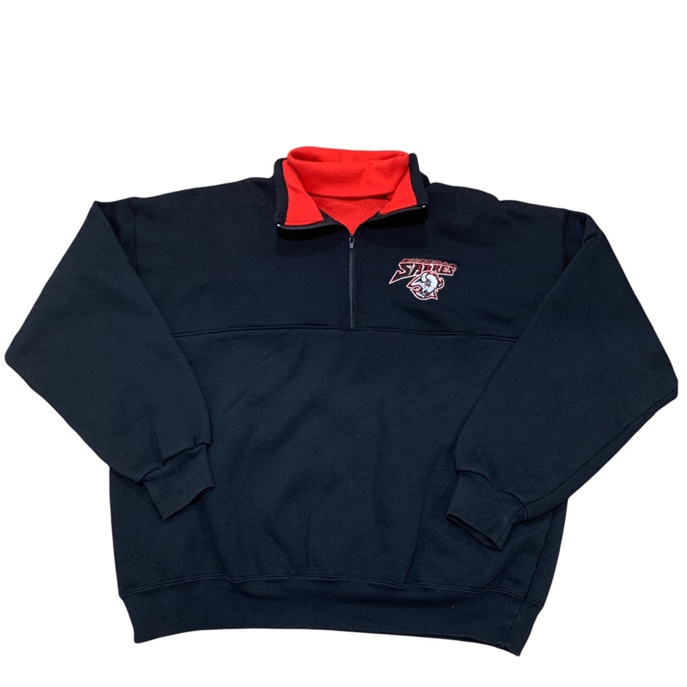 Vintage Buffalo Sabres Quarter-Zip w/ Built-In Turtleneck Pullover